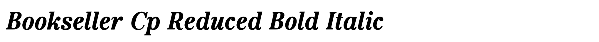 Bookseller Cp Reduced Bold Italic image